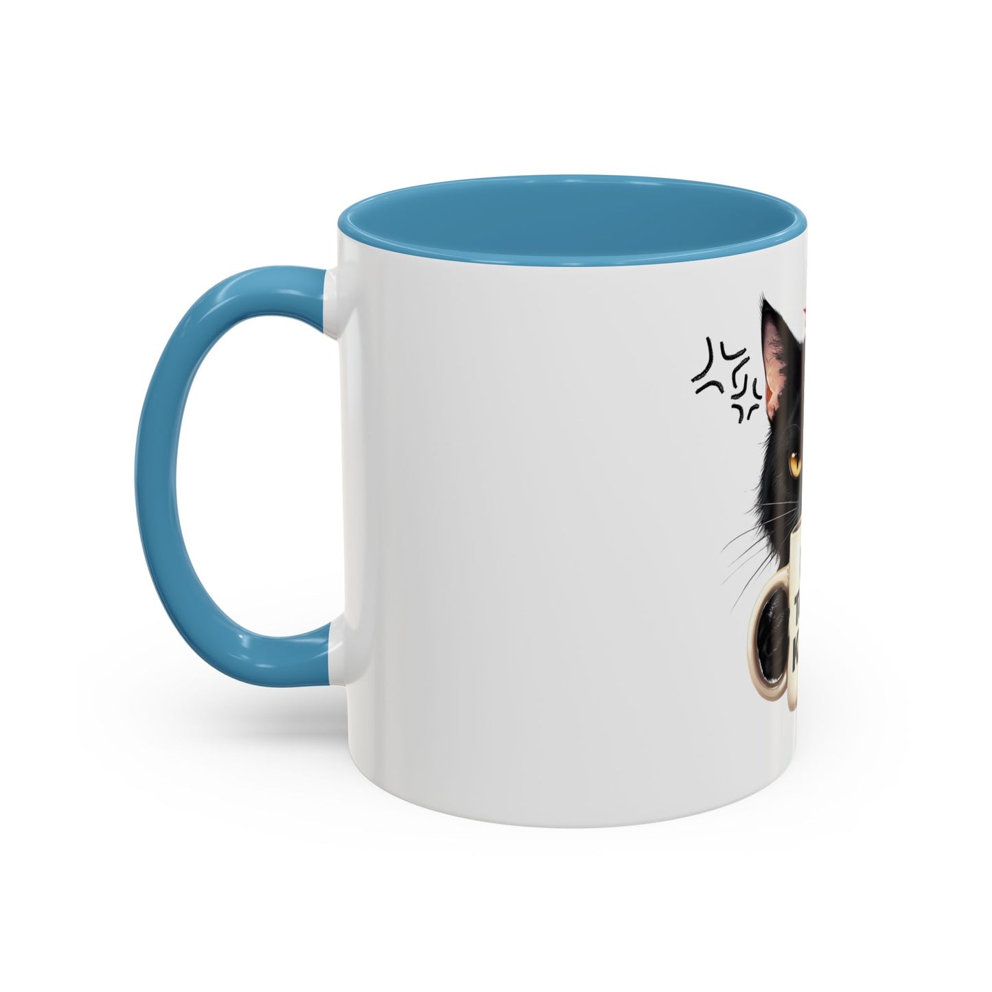 Not Today Karen Cat Coffee Mug - Funny Black Cat Mug for Cat Lovers