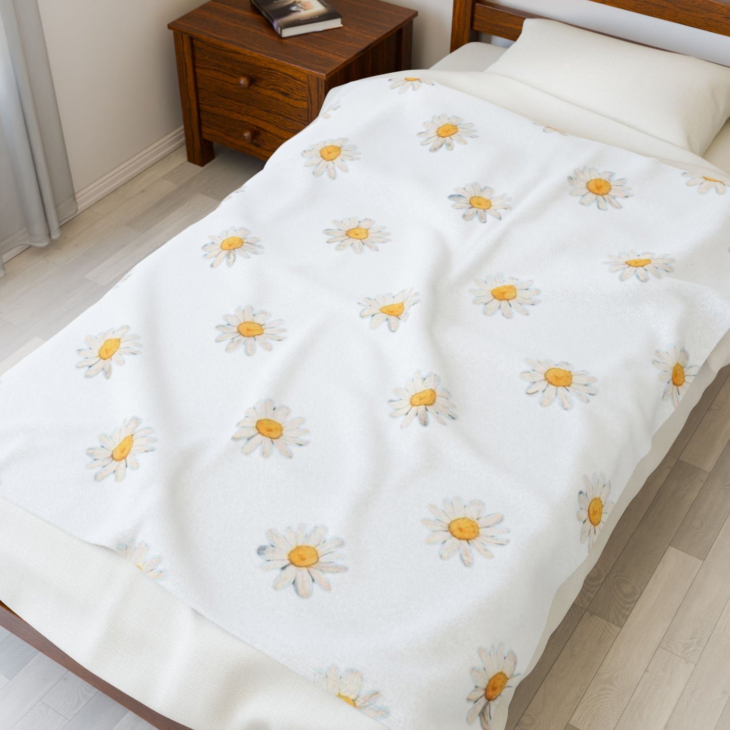 Velveteen Plush Blanket - Daisy Lovers Cozy Blanket