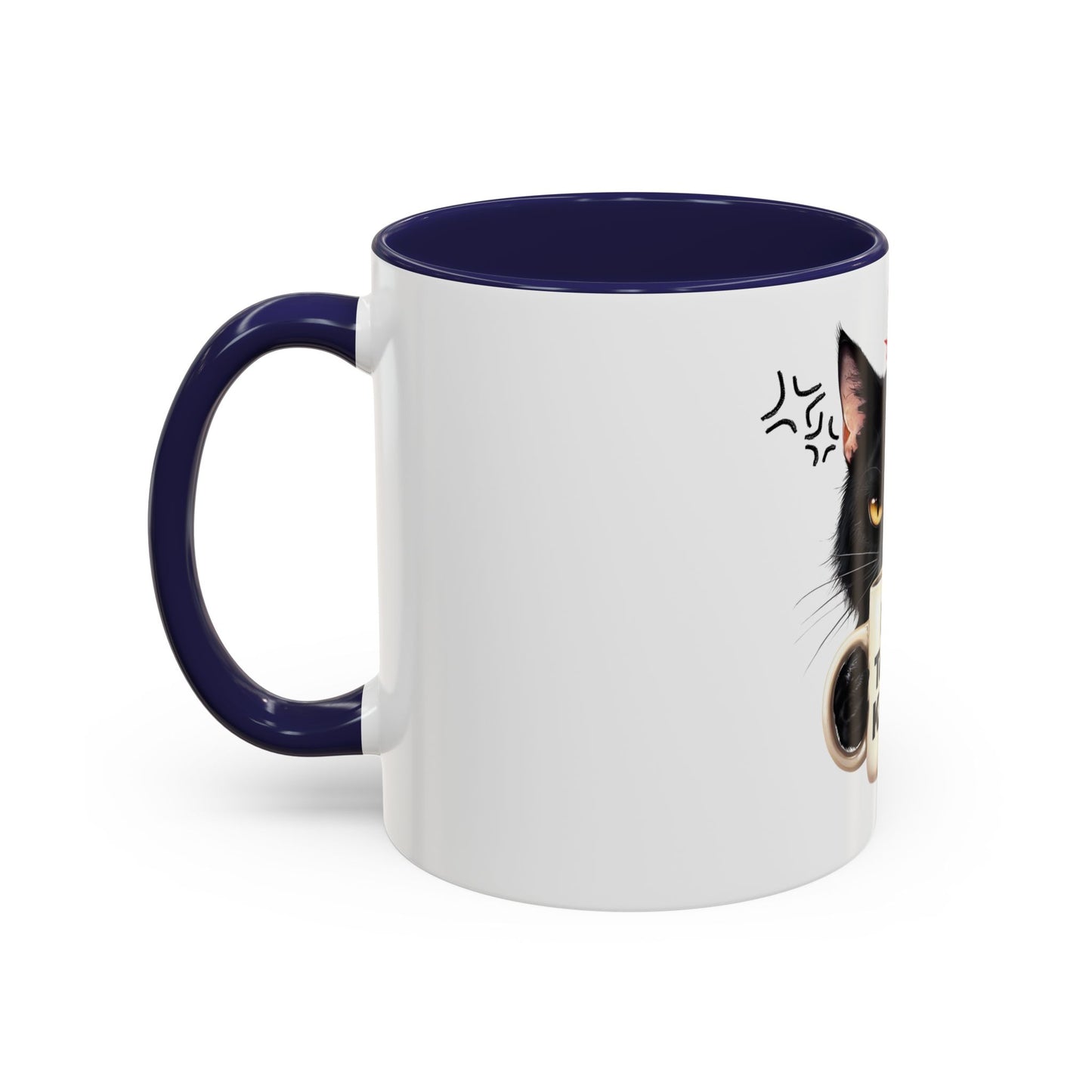 Not Today Karen Cat Coffee Mug - Funny Black Cat Mug for Cat Lovers