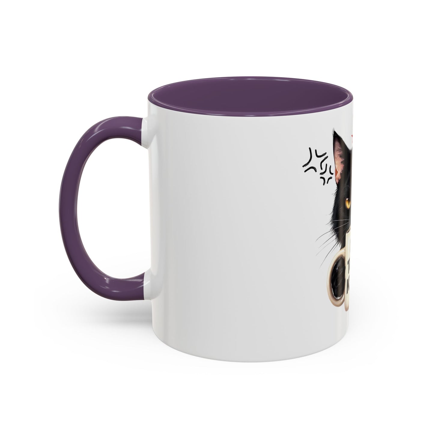 Not Today Karen Cat Coffee Mug - Funny Black Cat Mug for Cat Lovers