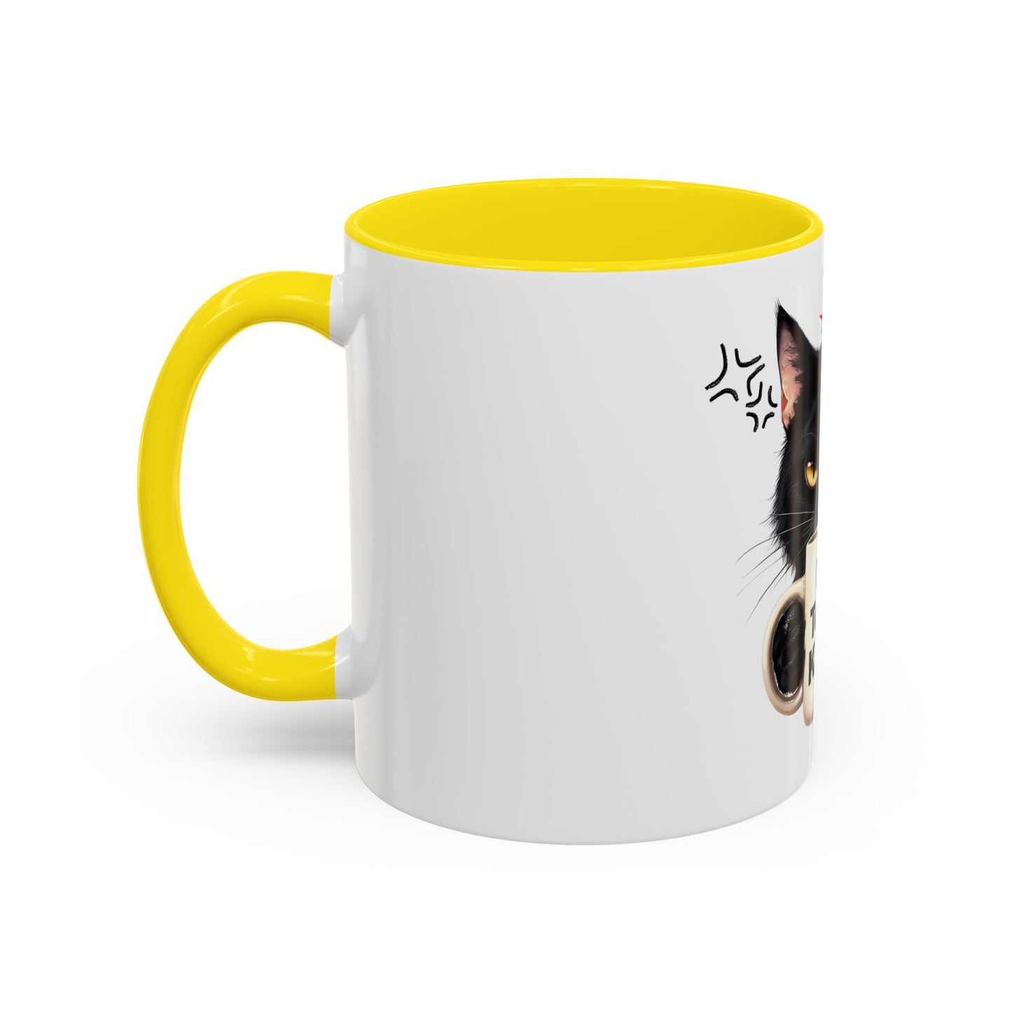 Not Today Karen Cat Coffee Mug - Funny Black Cat Mug for Cat Lovers