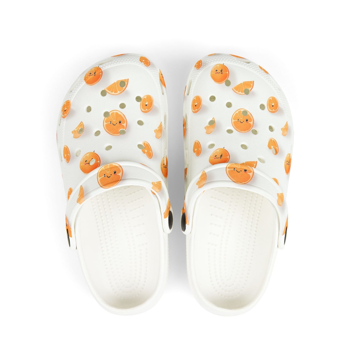 Kid's Orange Themed Crocs - Fun, Comfortable Summer Footwear